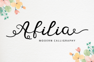 Afilia Font: A Handwritten Script for Digital Branding