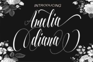 Amelia Diana Font: Elevate Your Design with Handwritten Elegance