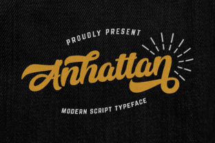 Anhattan Font: A Nostalgic Script for Editorial Design