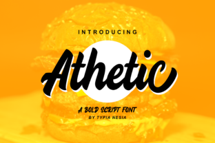 Athetic Font Review: A Bold Script for Creative Product Makers