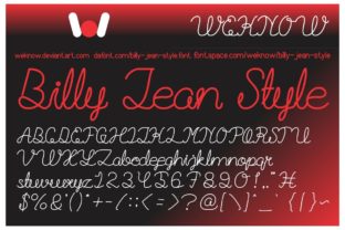 Billie Jean: A Dynamic Script Handwritten Font