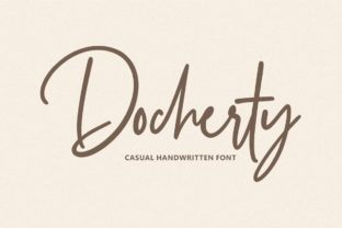Docherty Font: A Handwritten Script for Creative Product Makers
