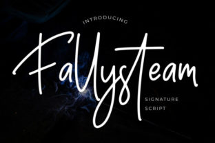 Fallysteam: A Script Font for Business Branding and Design