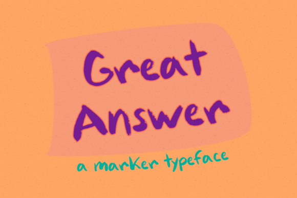 Great Answer Font Review for Campaign Design