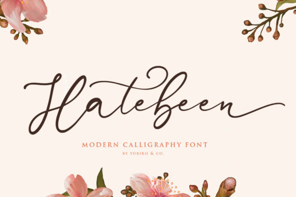 Hatebeen Font: A Script Typeface for Creative Makers