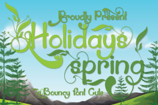 Holidays Spring Font: A Playful Script for Memorable Branding