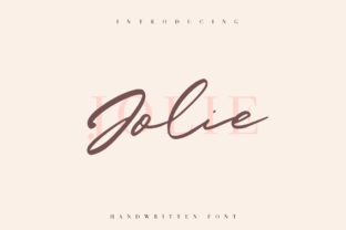 Jolie Font: A Beautiful Script for Designers