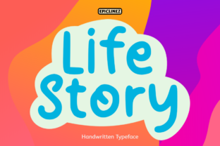Life Story Font for Handmade Creations and Shop Branding