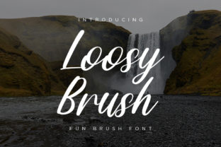 Loosy Brush Font Adds Natural Flair to Web Projects
