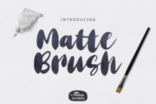 Matte Brush Font for Handmade and Commercial Craft Projects