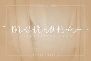 Meiriona: A Modern Script Font for Creative Projects