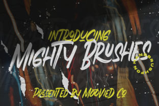 Mighty Brushes: A Handbrushed Font for Crafting and Commercial Projects