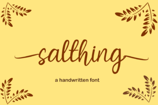 Salthing Font: A Stylish Script for Professional Branding