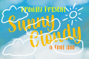 Sunny Cloudy Duo: A Script Font That Elevates Digital Design