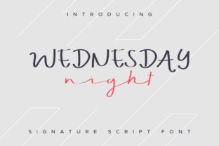 Wednesday Night Font for Modern Web Design Projects